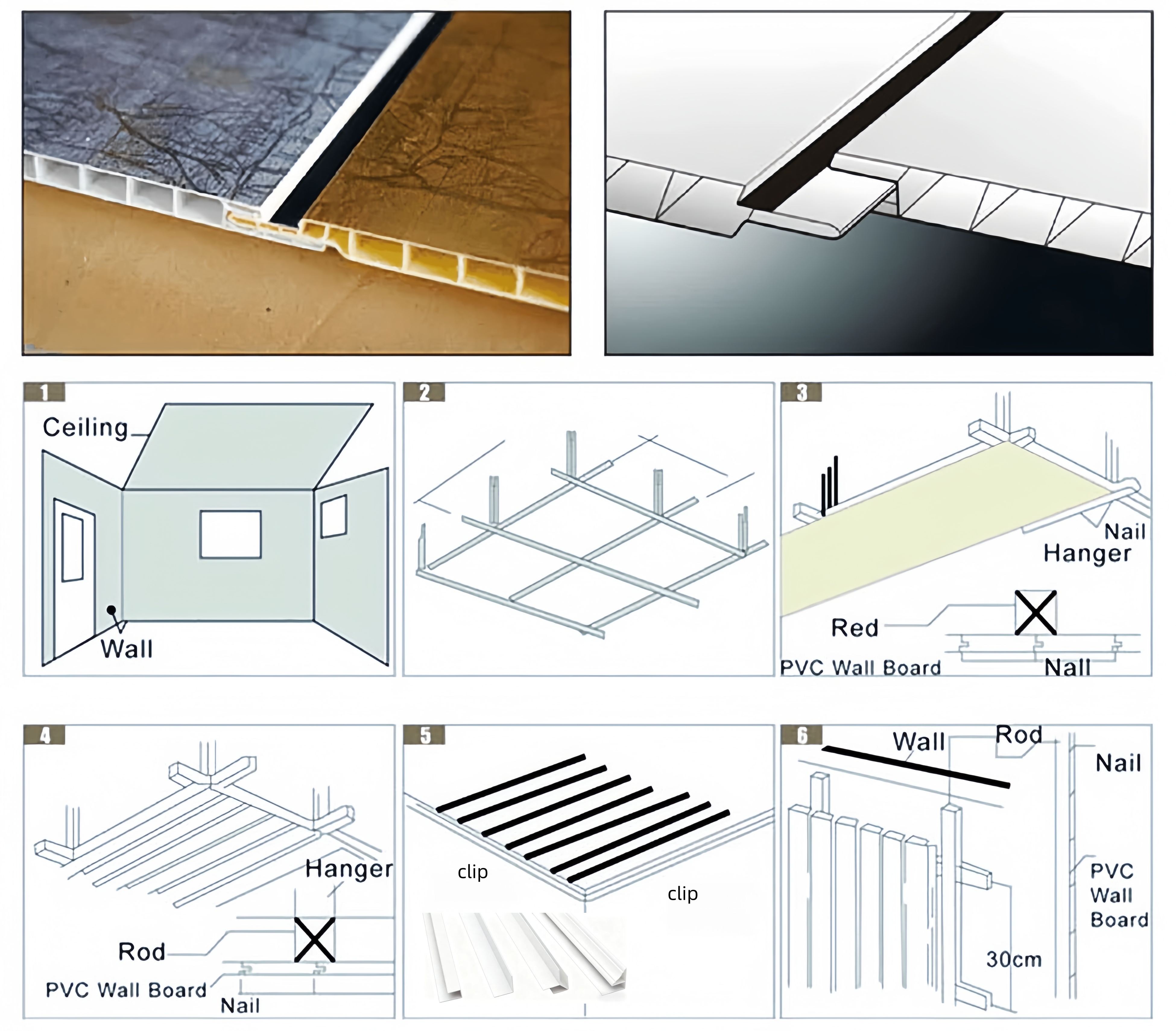 pvc ceiling panel and clip production line 